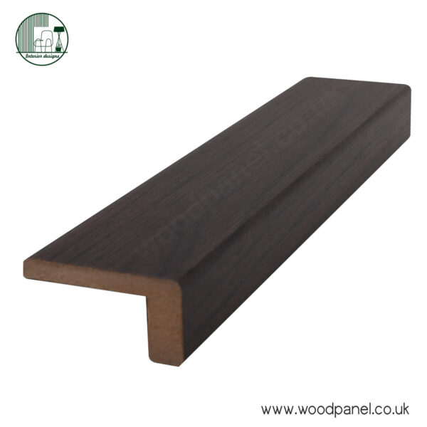 Serene Wood PANEL H1137 Contemporary BLACK-Brown Sorano Oak, ST120 TOP/BUTTOM TRIM CAP ST125
