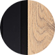 H3157 BLACK 124 3 Divergent wood PANEL H1636 LOCARNO CHERRY WITH U899 SOFT TOUCH BLACK ST124