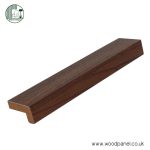 Serene Wood PANEL H3734 Contemporary natural Dijon walnut, 90 degree angle L corner connection ST125