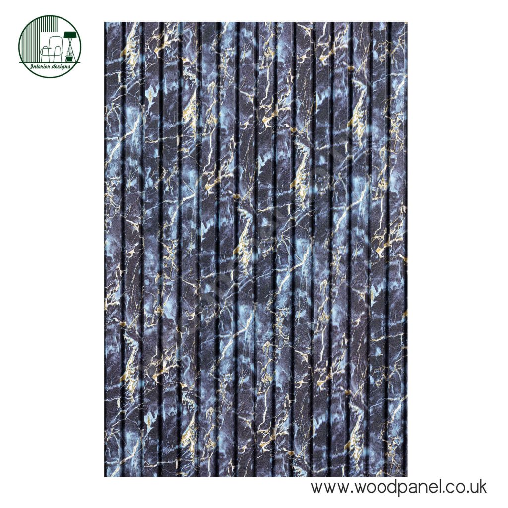 Magnum Opus Wood panel COLLECTION LUXOR GOLDEN SAPPHIRE BLUE MARBLE ST125