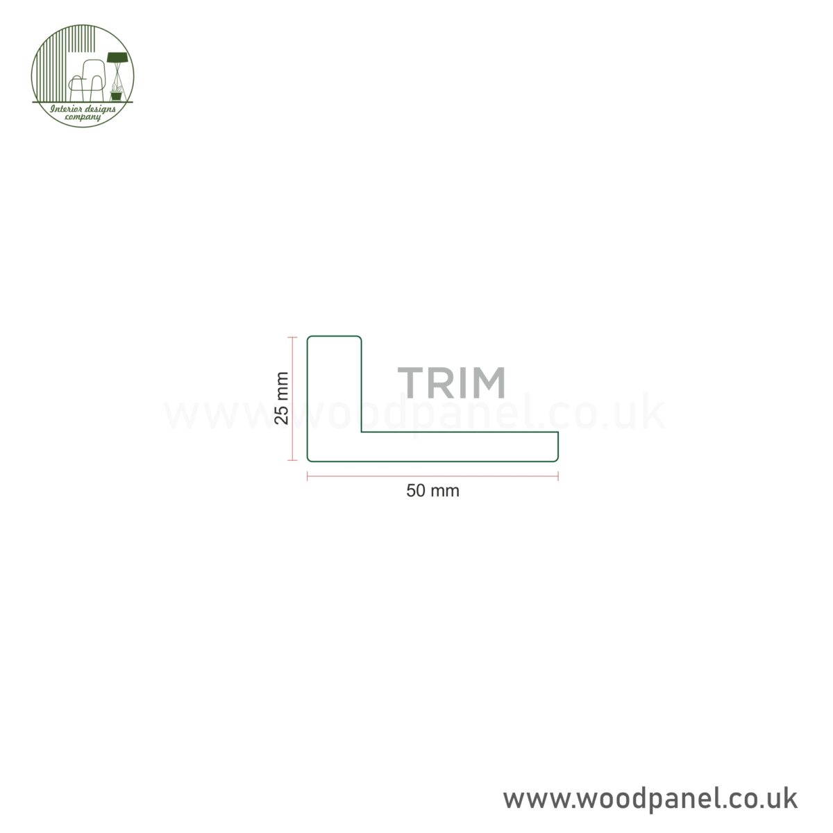Trim 1 Magnum Opus Wood panel COLLECTION PANEL U363 FLAMINGO PINK WOOD GRAIN FINISH TOP/BOTTOM TRIM CAP ,ST125
