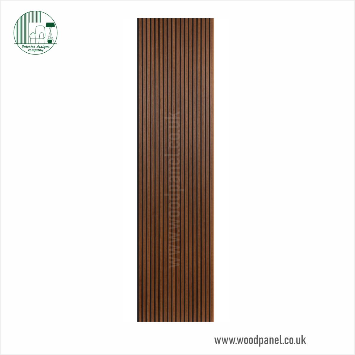 H3734 BLK 120 01 Purity Panel H3734 Natural Dijon Walnut with Black Strip ST120