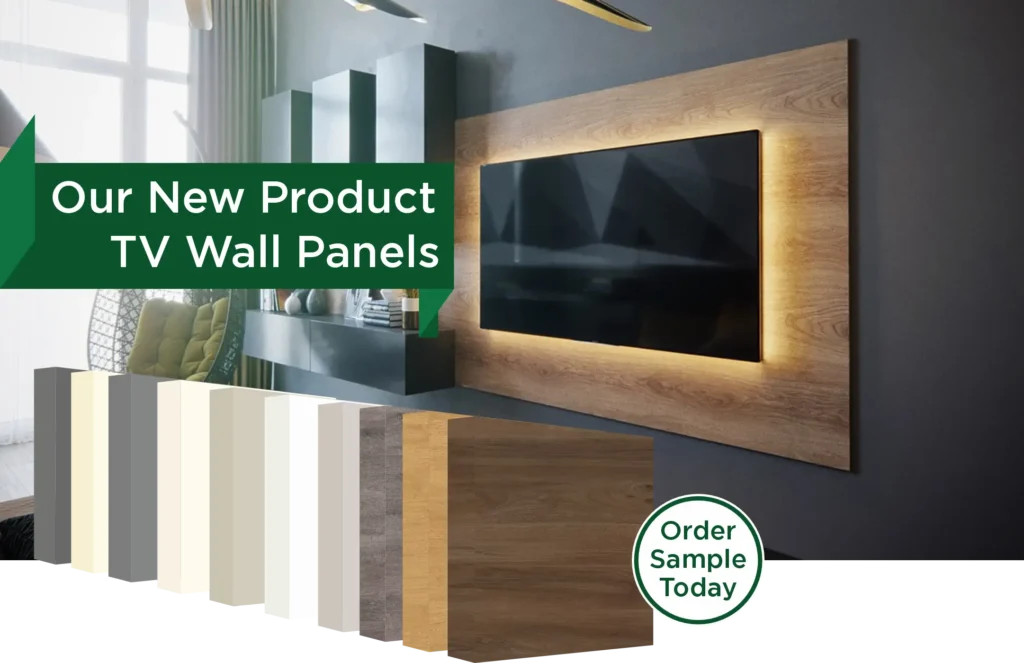 Tv wall panel by wood panel